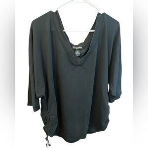 Lane Bryant Black Top with Ruched Bottom- Size 22/24